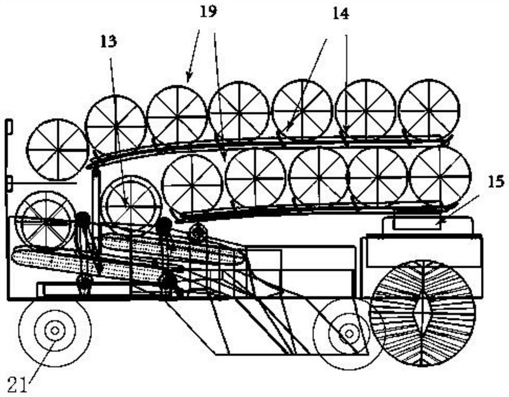 Double-layer double-wheel inclined grid desertification control structure