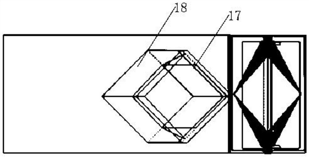 Double-layer double-wheel inclined grid desertification control structure