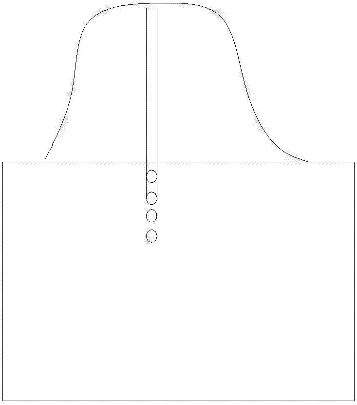 A roof collapse control method using a borehole peep to detect the caving area