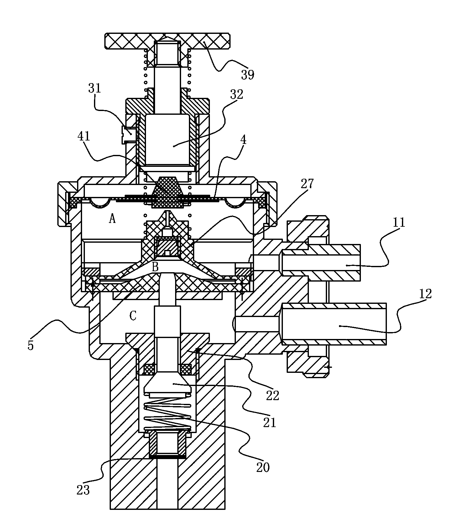 pressure flow regulator