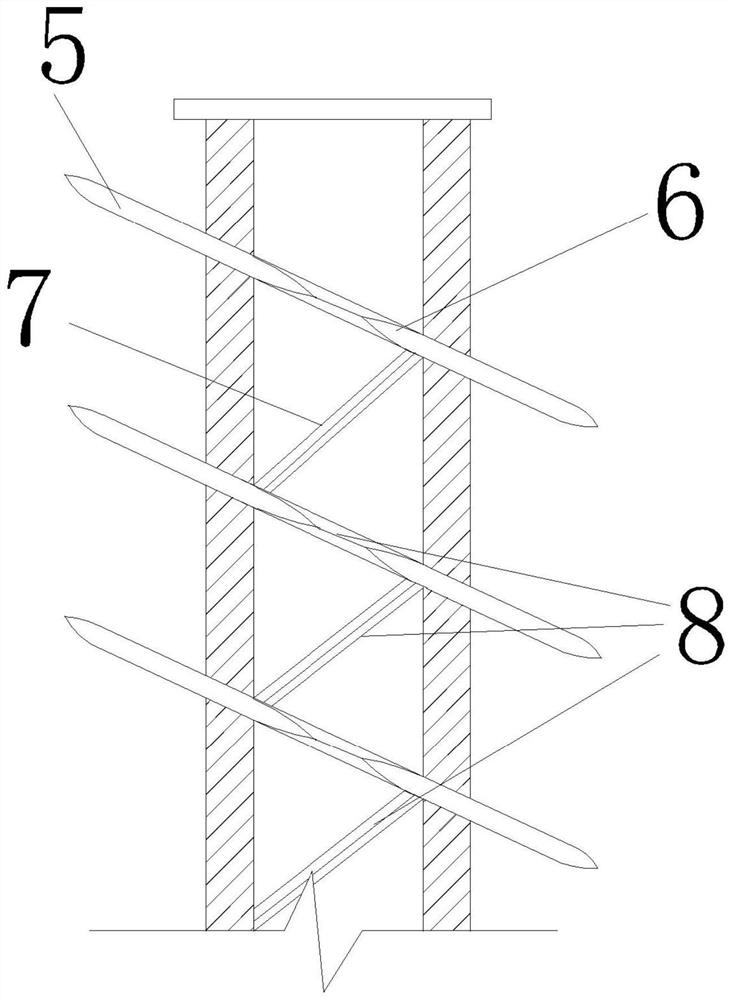 A construction method for a continuous wall of interlocking piles combined with self-protecting drill pipe and steel casing