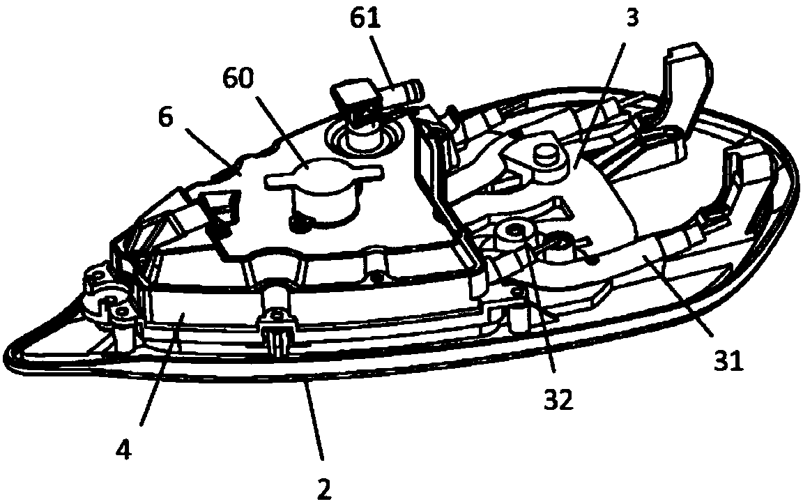 Iron comprising an ironing surface, a heating plate and a vaporisation chamber