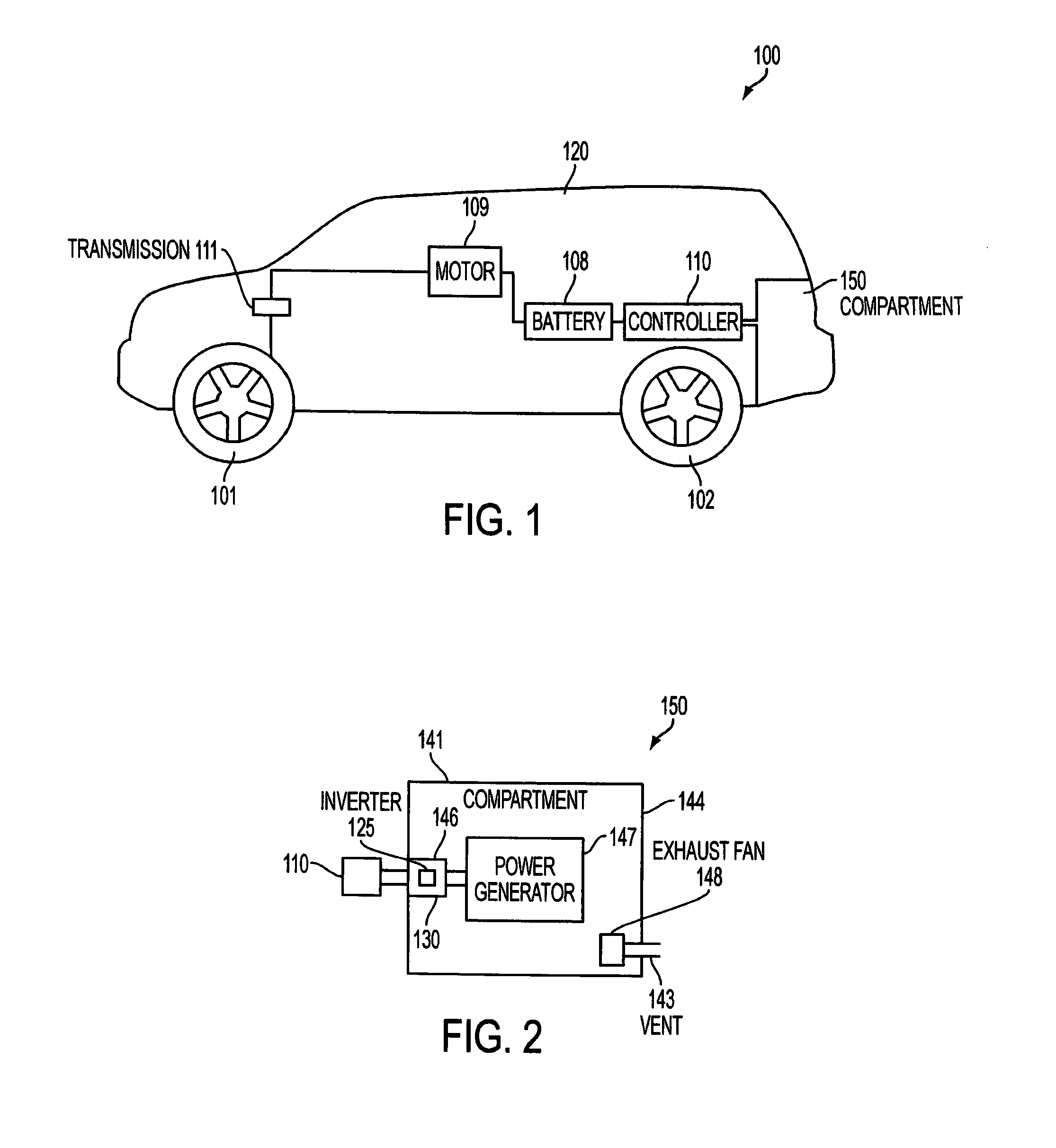 Vehicle with removable auxiliary power system