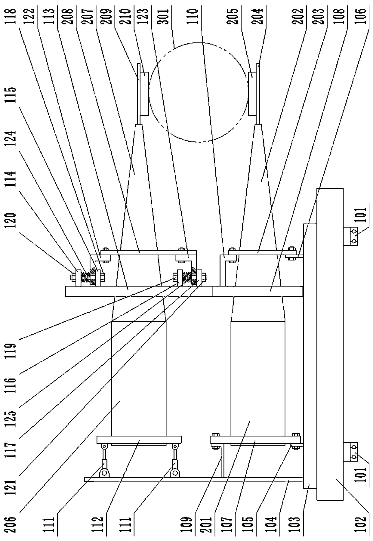 A kind of outer circle ultrasonic honing device