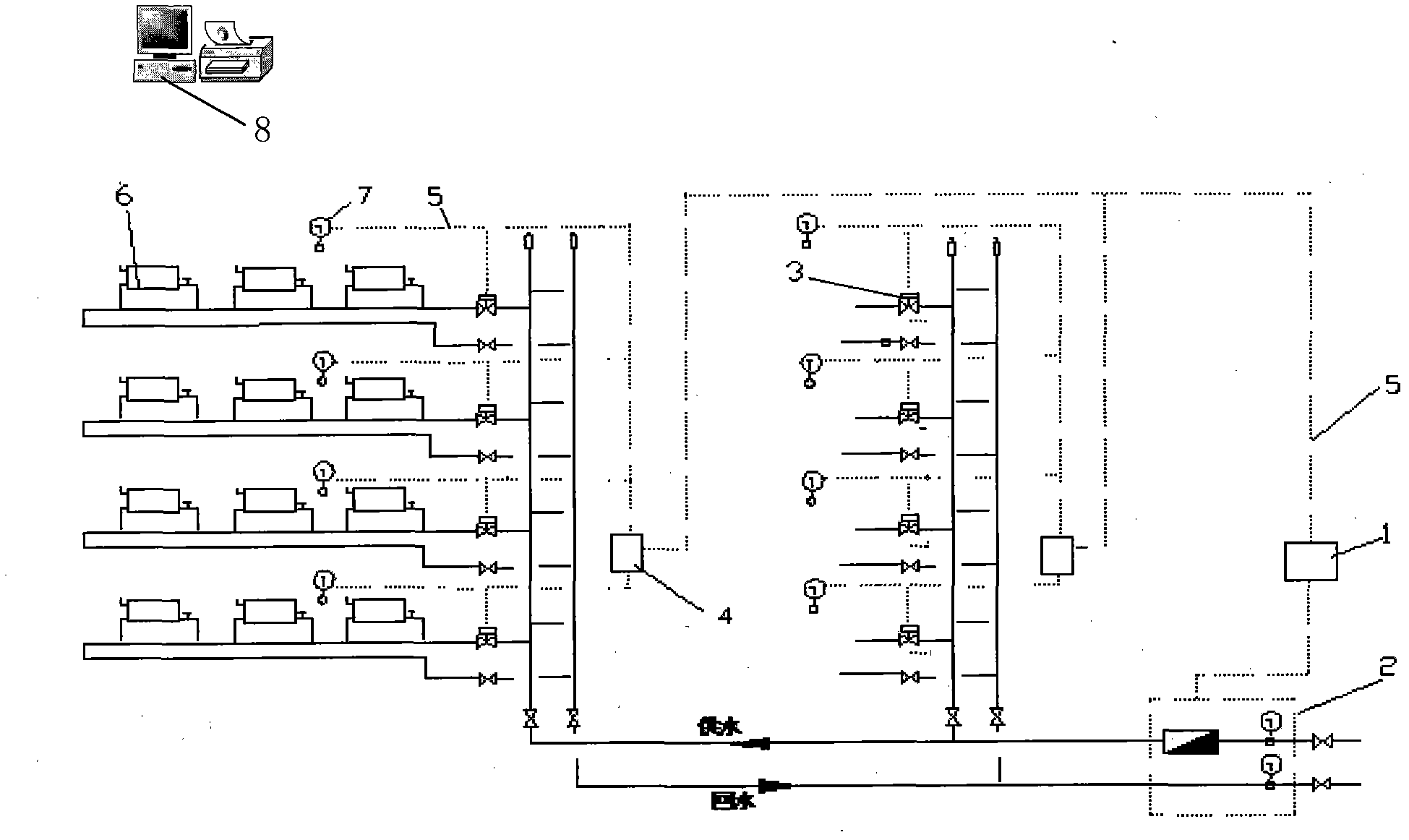 Method and device for improving accuracy and energy-saving efficiency of 'on-off time-area process' heat allocation system
