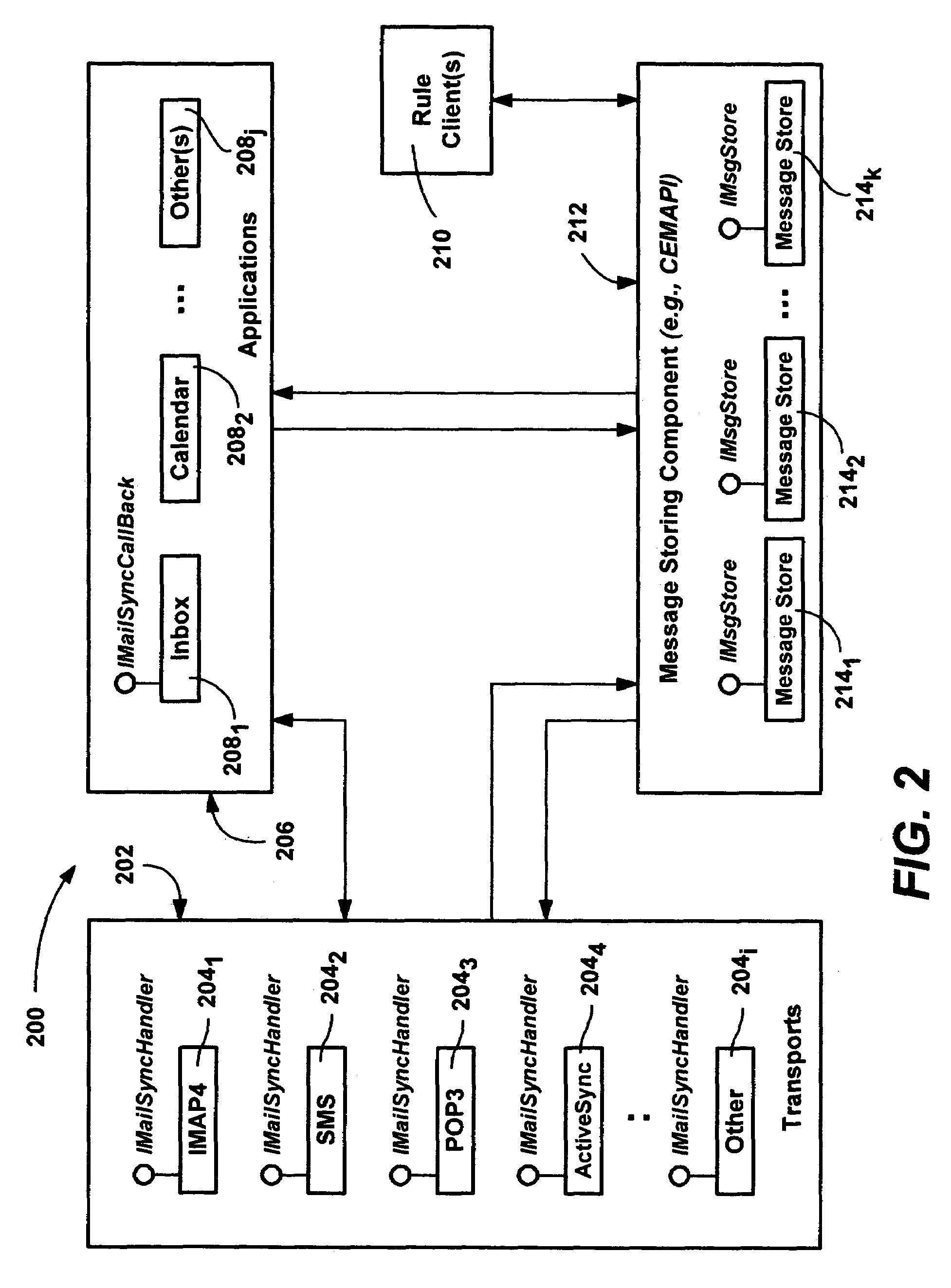 Rules interface for implementing message rules on a mobile computing device