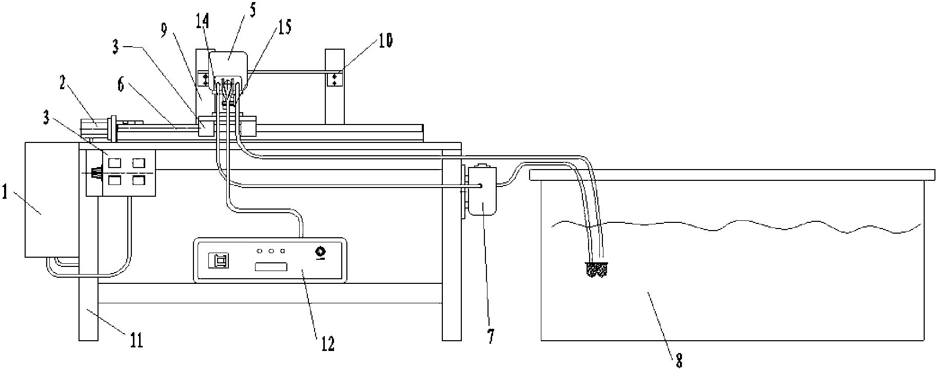 Automatic high-frequency needle burning machine