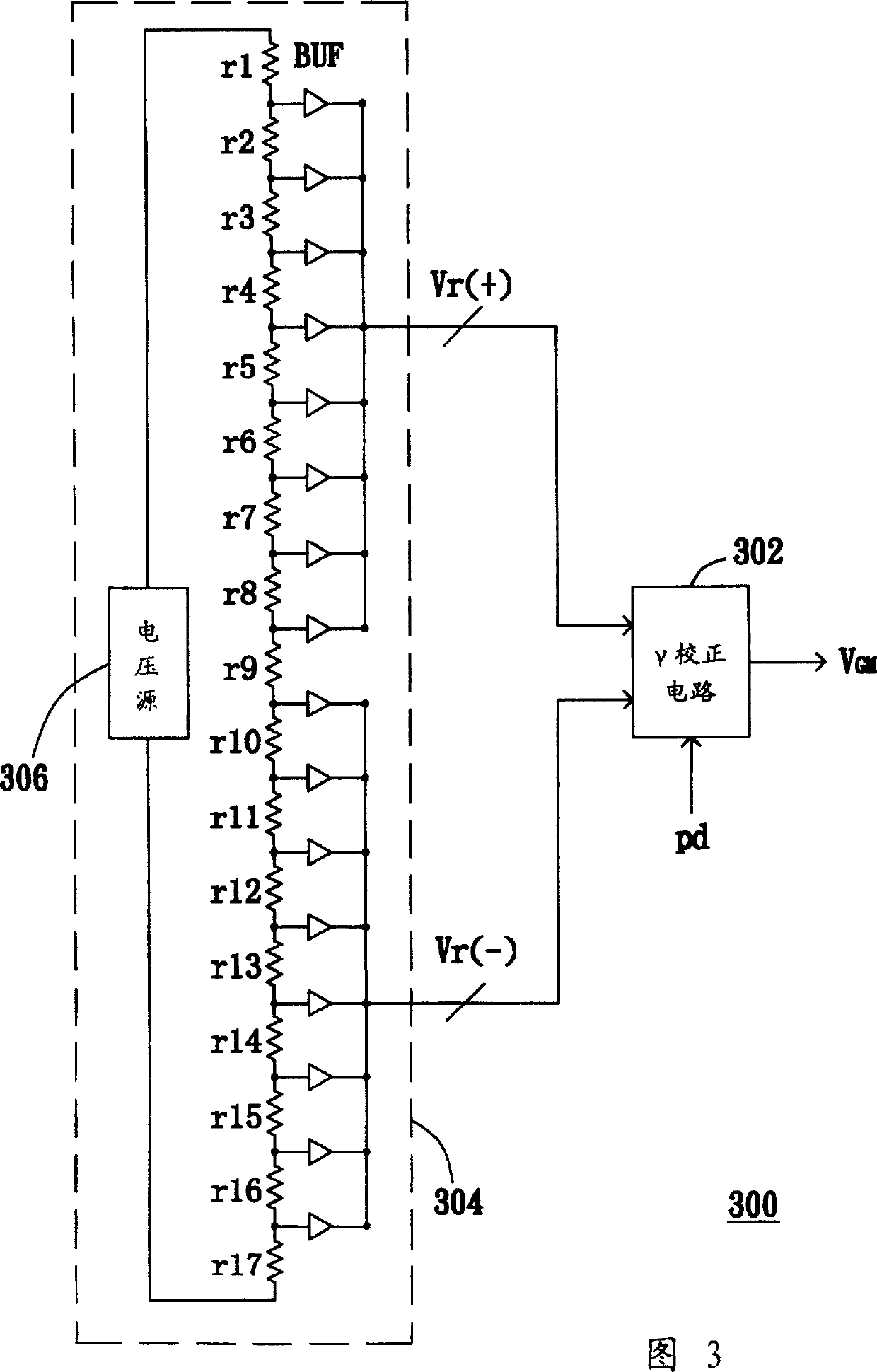 Gamma correcting device and method for LCD