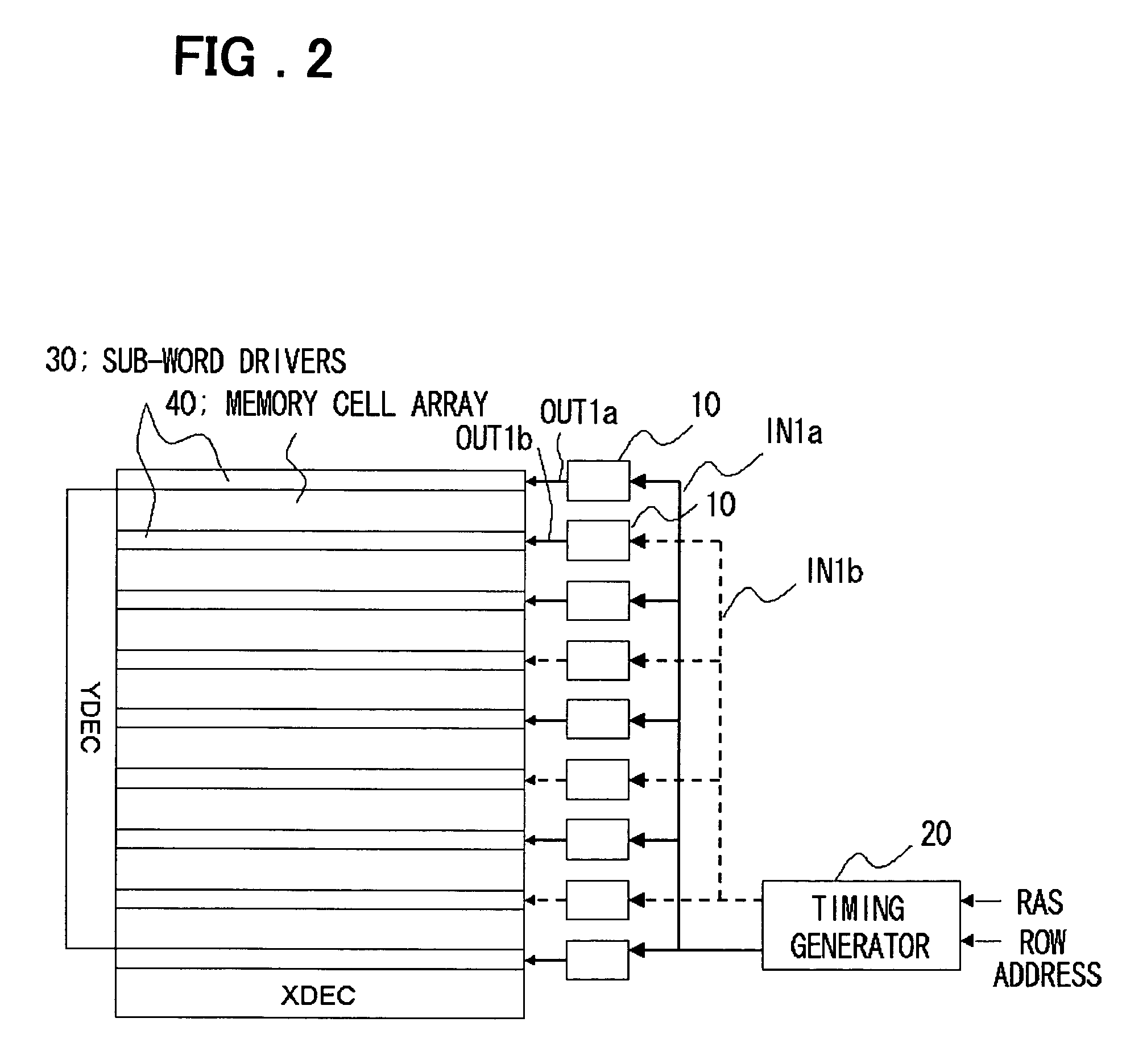 Word line driving circuit with a word line detection circuit