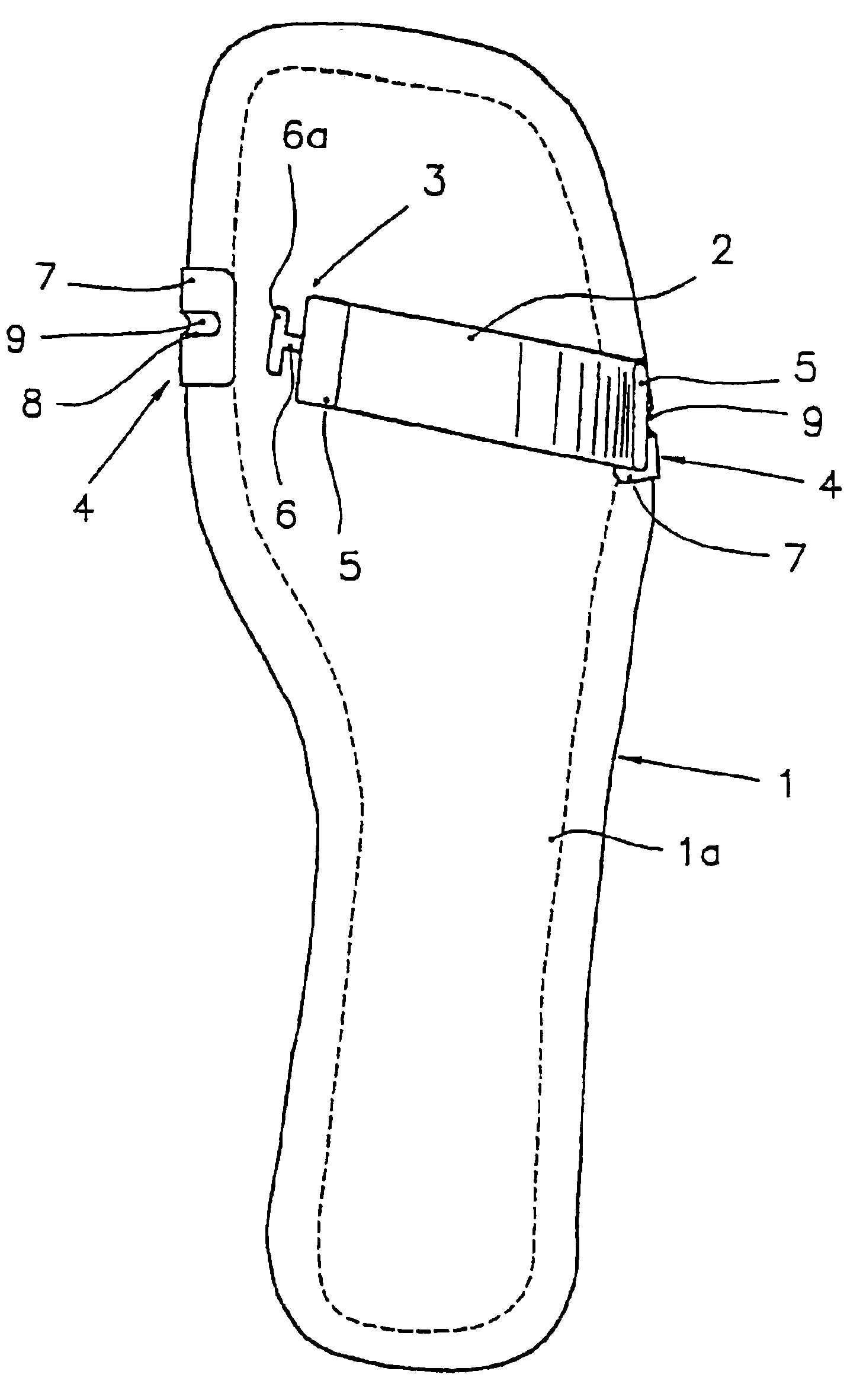 Footwear, such as a sandal, with replaceable upper