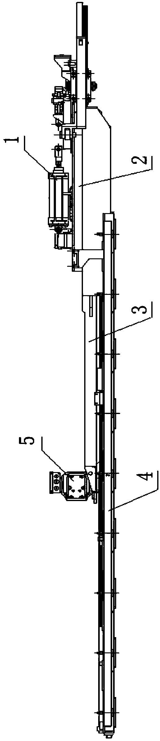 Material vehicle automatic transfer mechanism