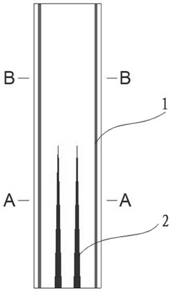 Gradient pier column with anti-seismic performance and its construction method