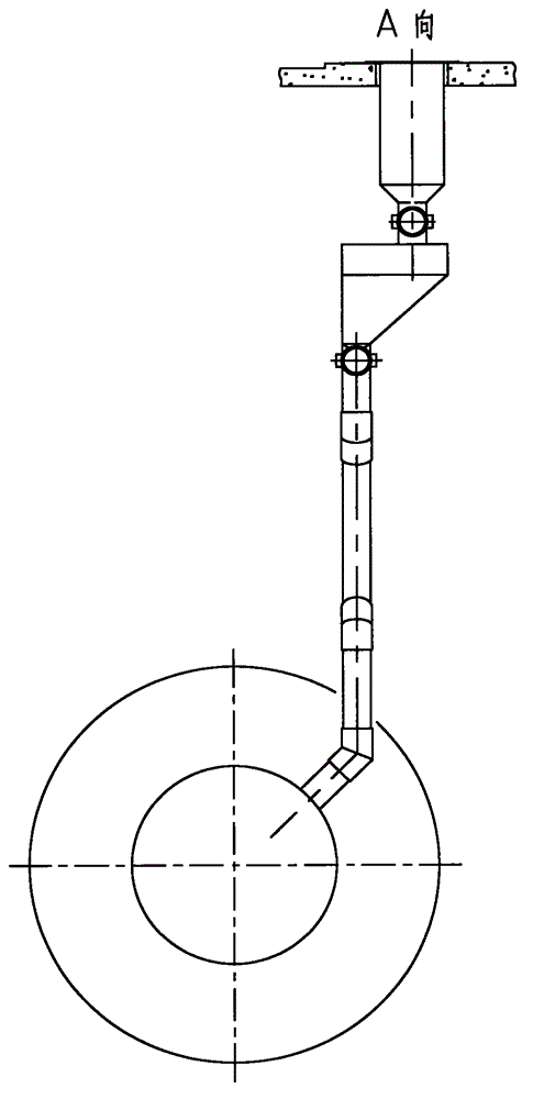 Vacuum online feeding device of positive pressure system