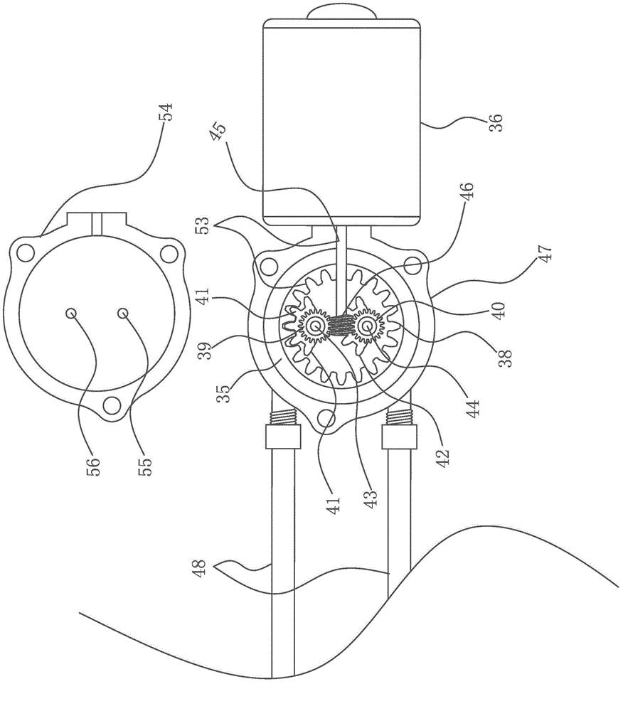 Hydraulic windshield wiper driving mechanism provided with blades