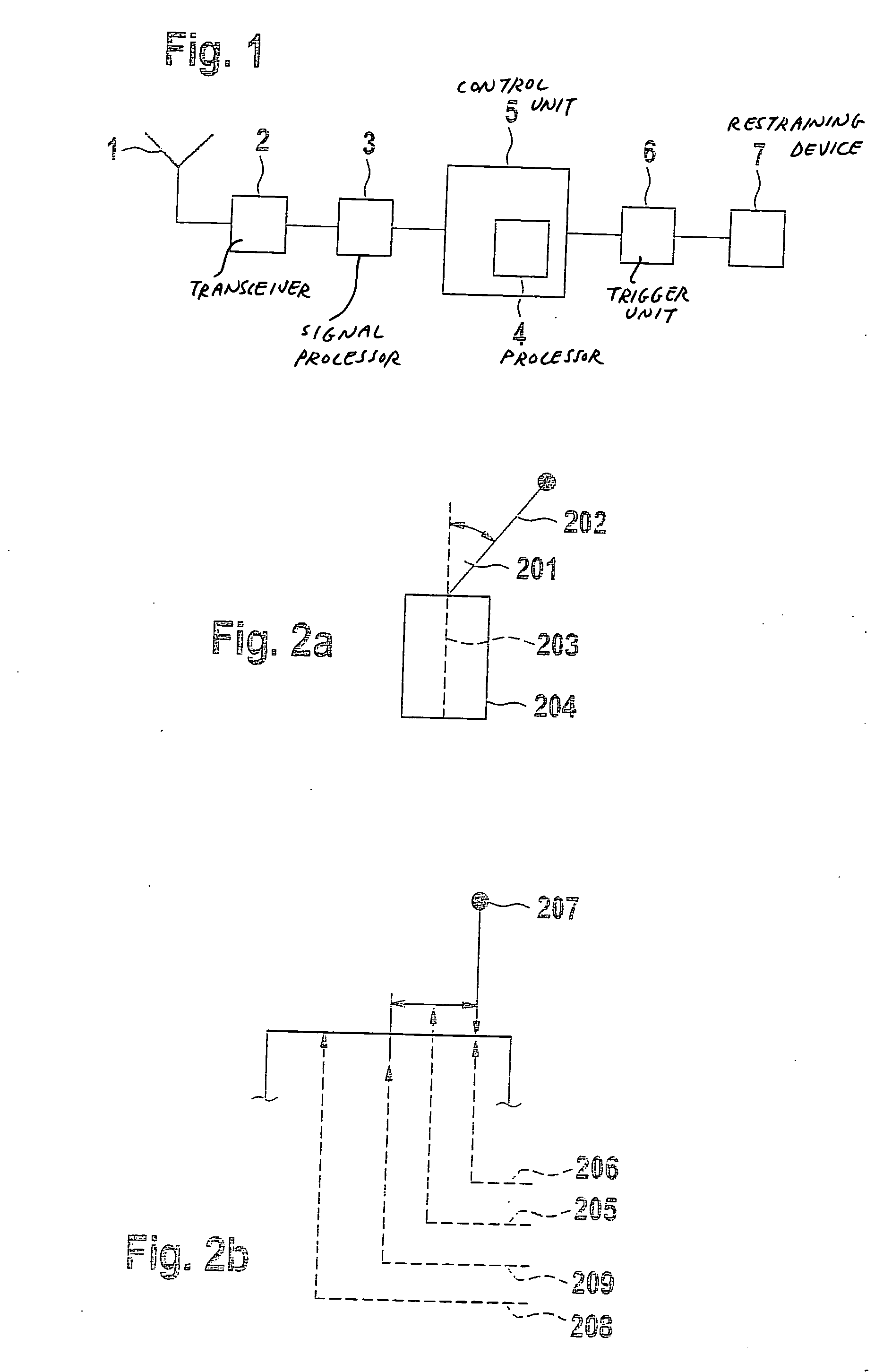 Method and device for actuating a restraining means in a vehicle