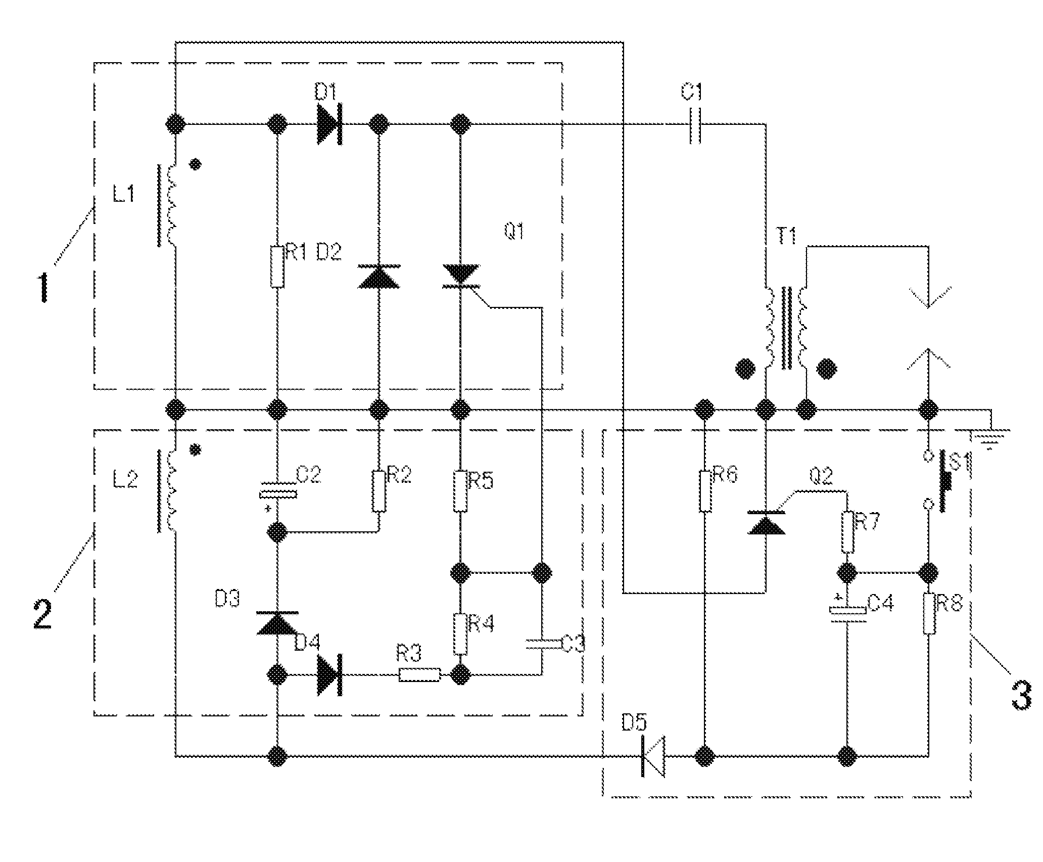 Capacitive igniter with a flameout time-delay function