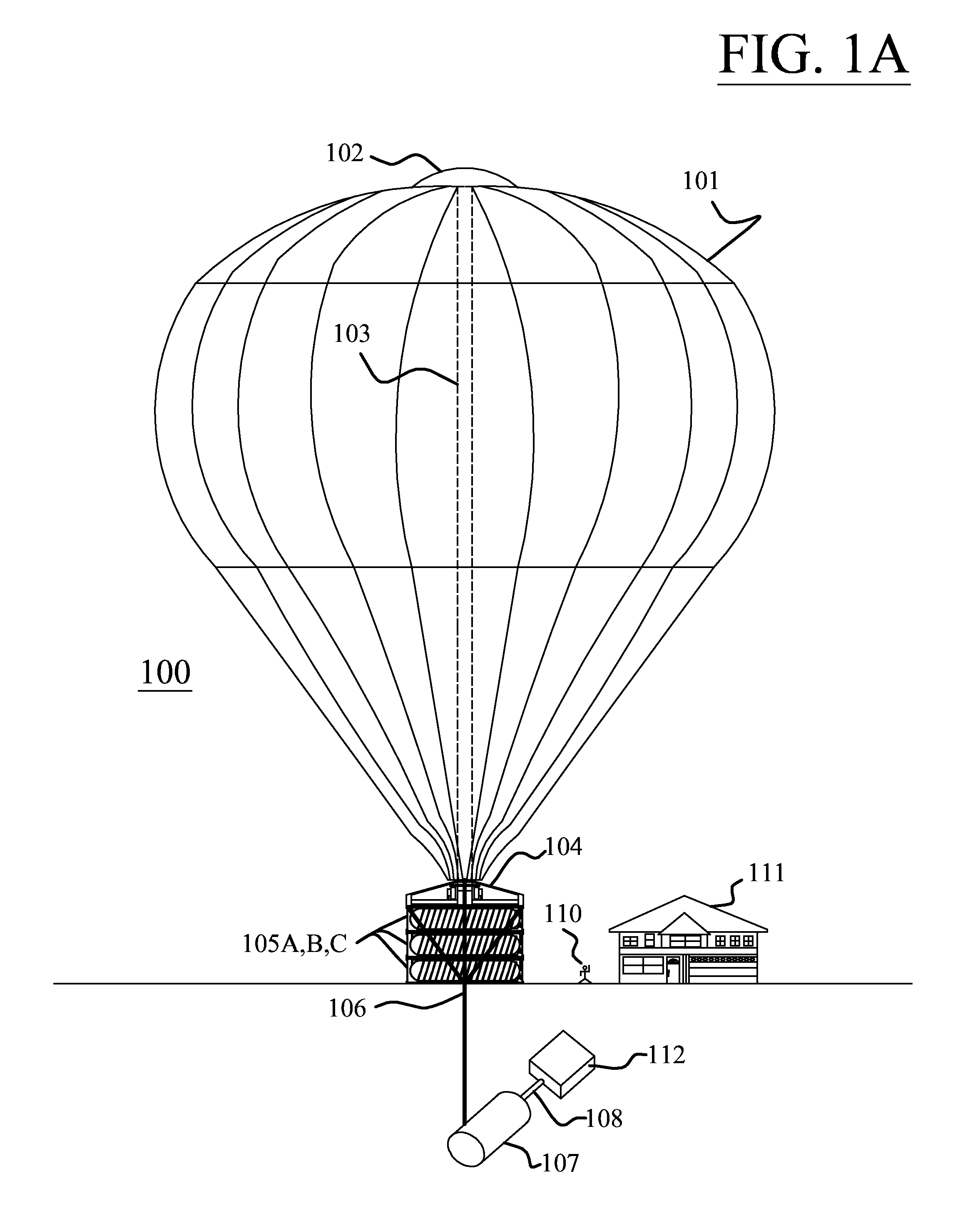 Atmospheric lapse rate cooling system