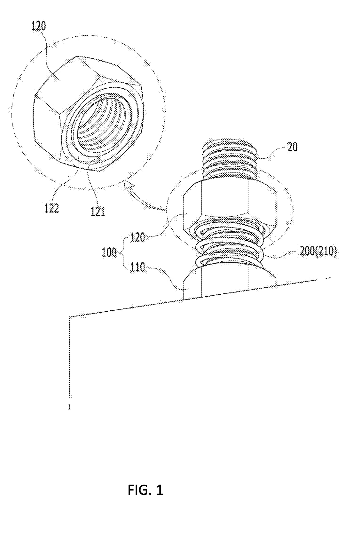 Double nut having Anti-loosening part