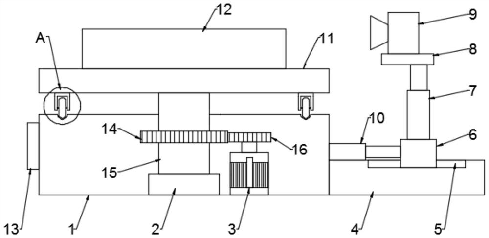 Measuring device based on machine vision