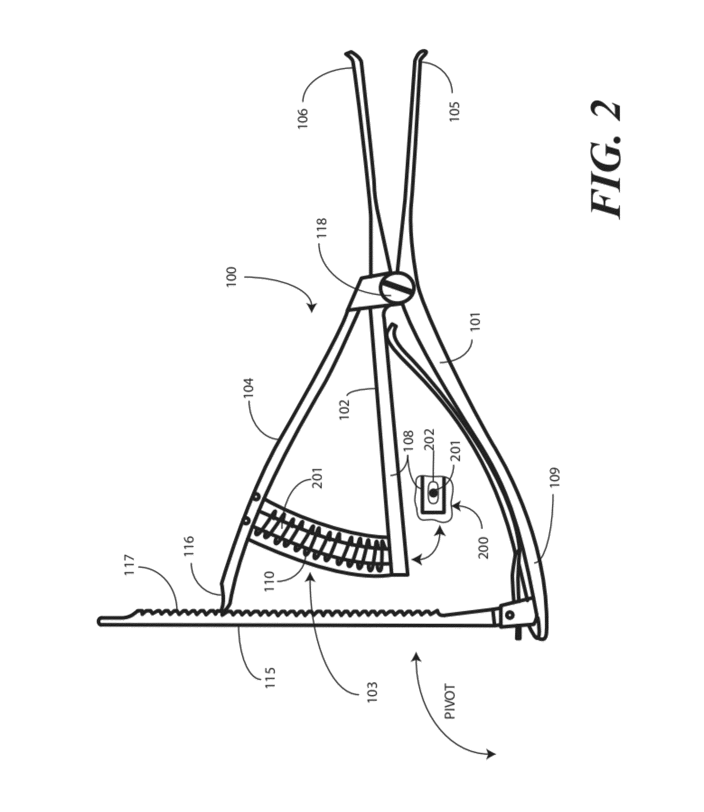 Femoral tibial spreader with tensor measurement