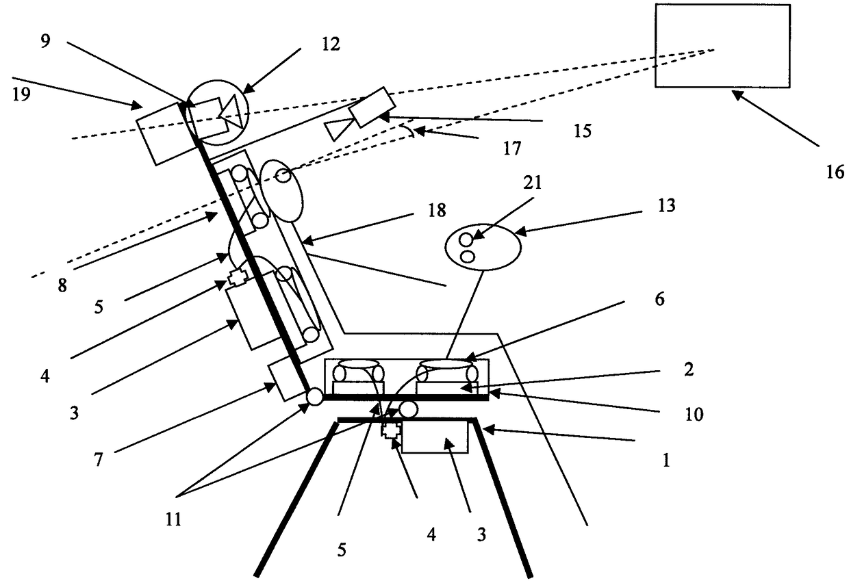 A massage chair with virtual reality function