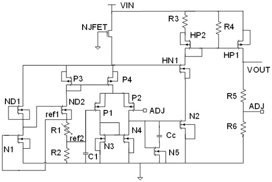 A high voltage linear regulator