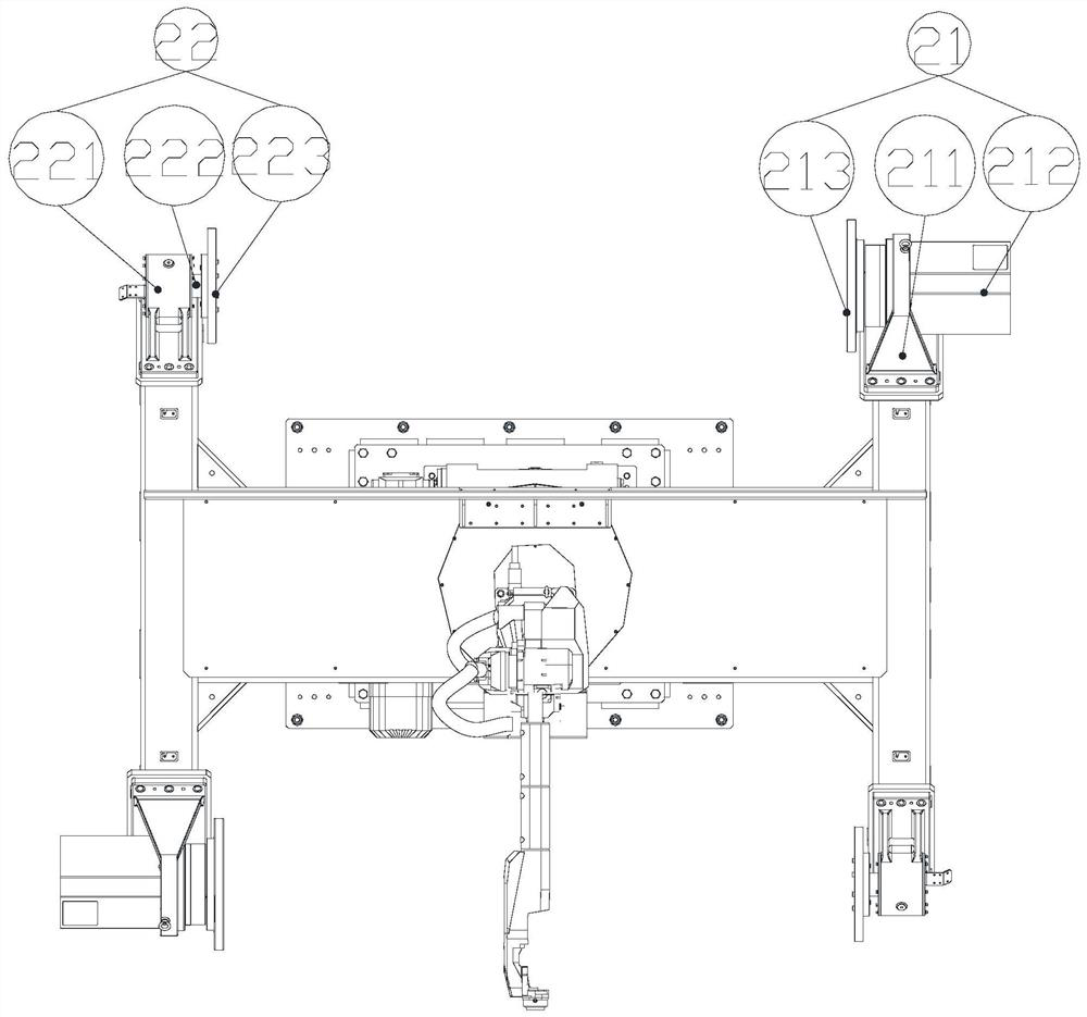 Centrally-mounted robot servo positioner