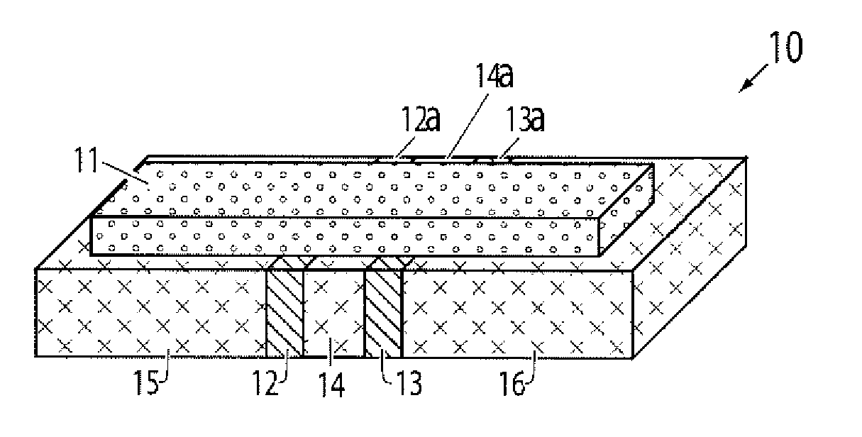 Spacer Electrode Small Pin Phase Change Memory RAM and Manufacturing Method