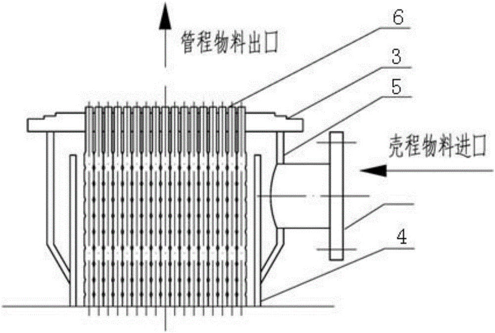 Self-supported type corrugated straight heat exchange tube bundle