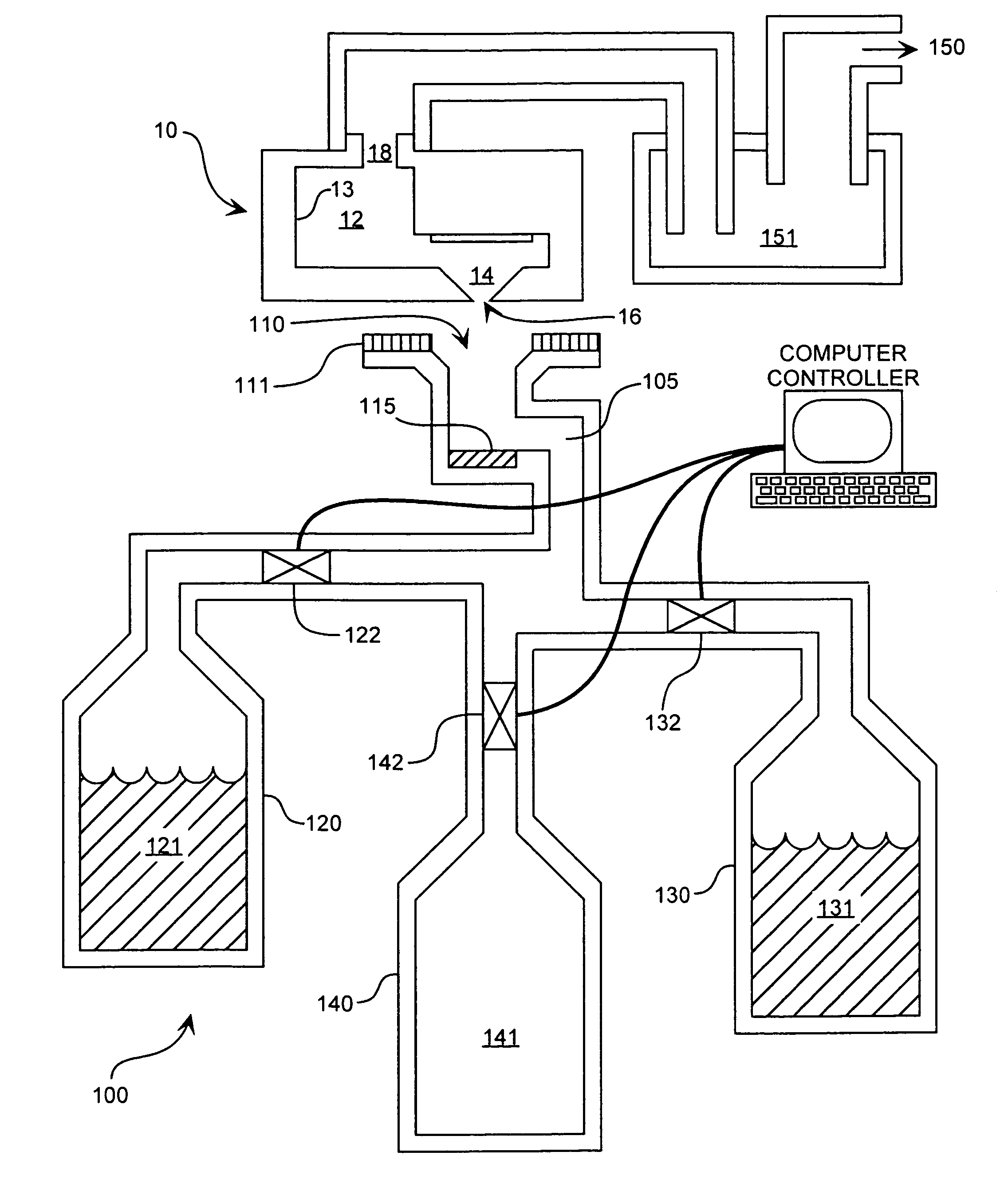 Method and apparatus to clean an inkjet reagent deposition device