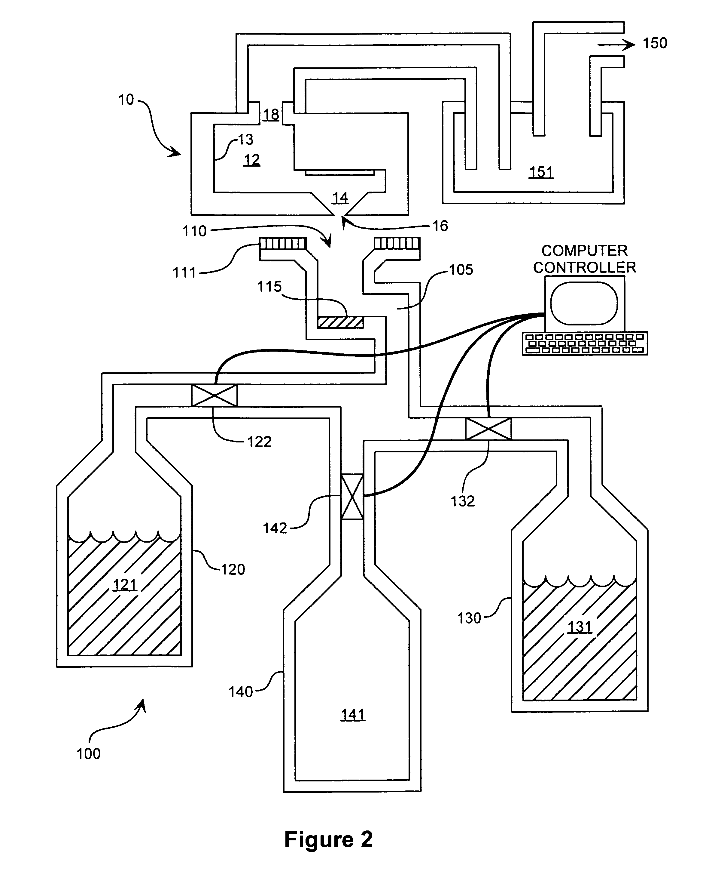 Method and apparatus to clean an inkjet reagent deposition device