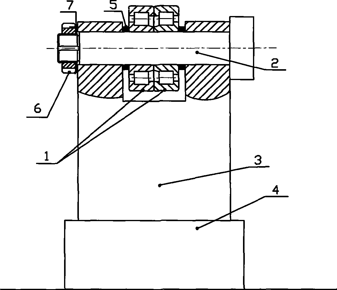 Load-reducing device for rolling bearing type thrust bearing for hydraulic turbine