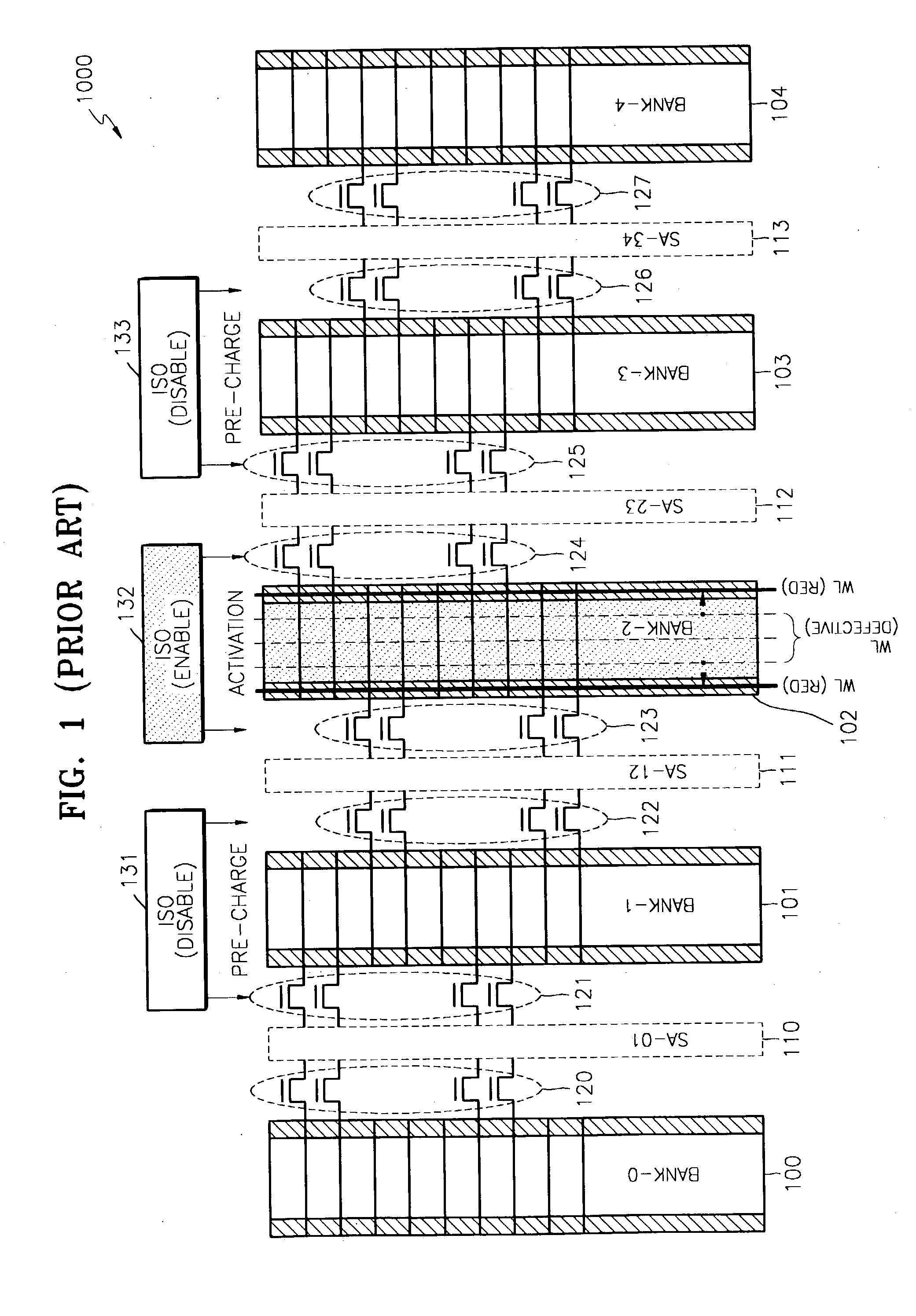 Semiconductor memory device having improved replacement efficiency of defective word lines by redundancy word lines