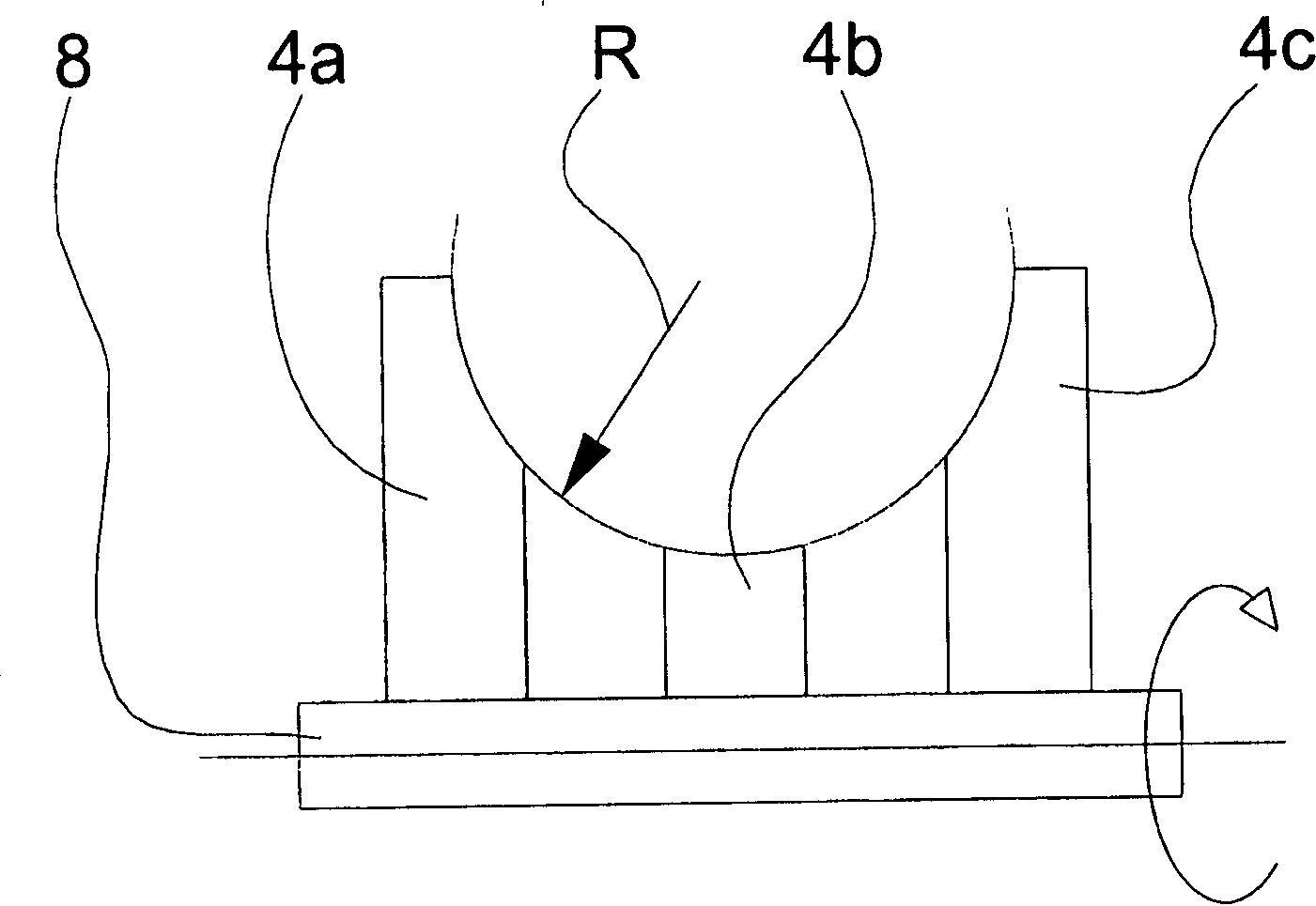 Device for supporting plastic section material