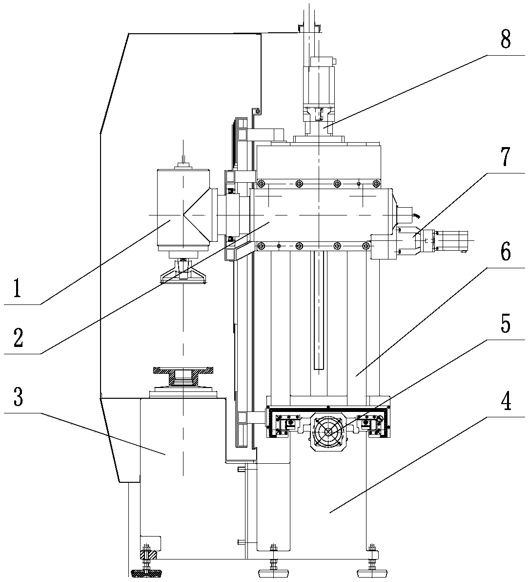 A CNC pendulum milling machine