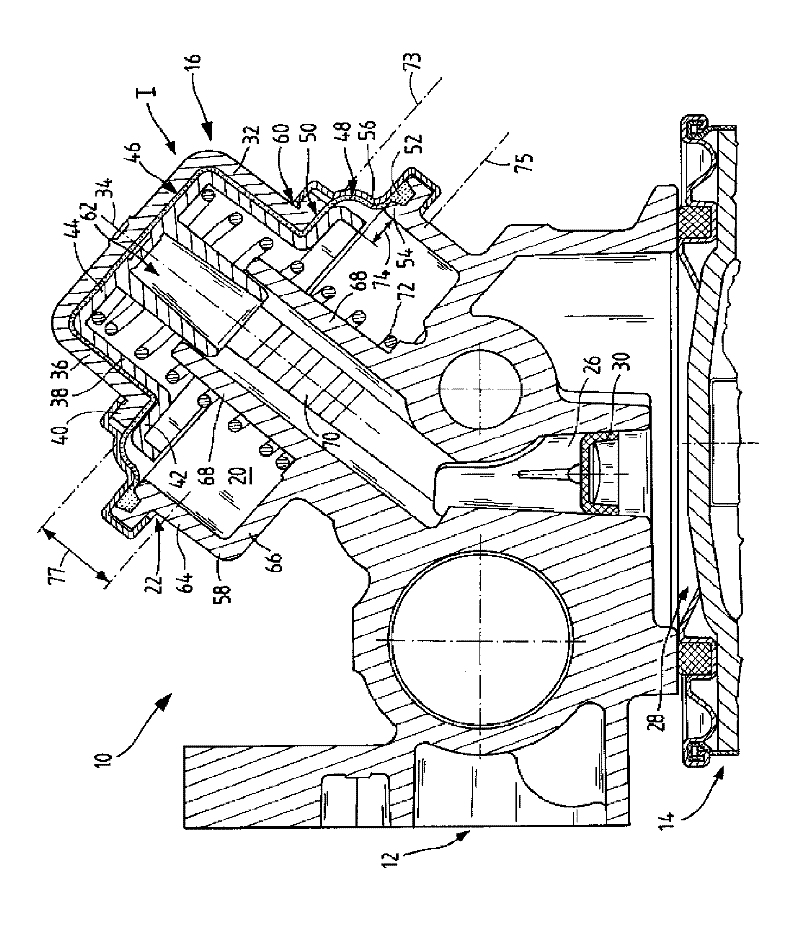 Hand pump for pumping fluids, and filter system for fluids, comprising a hand pump