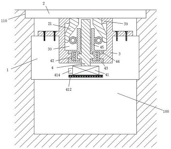 Mounting device for inspection well cover