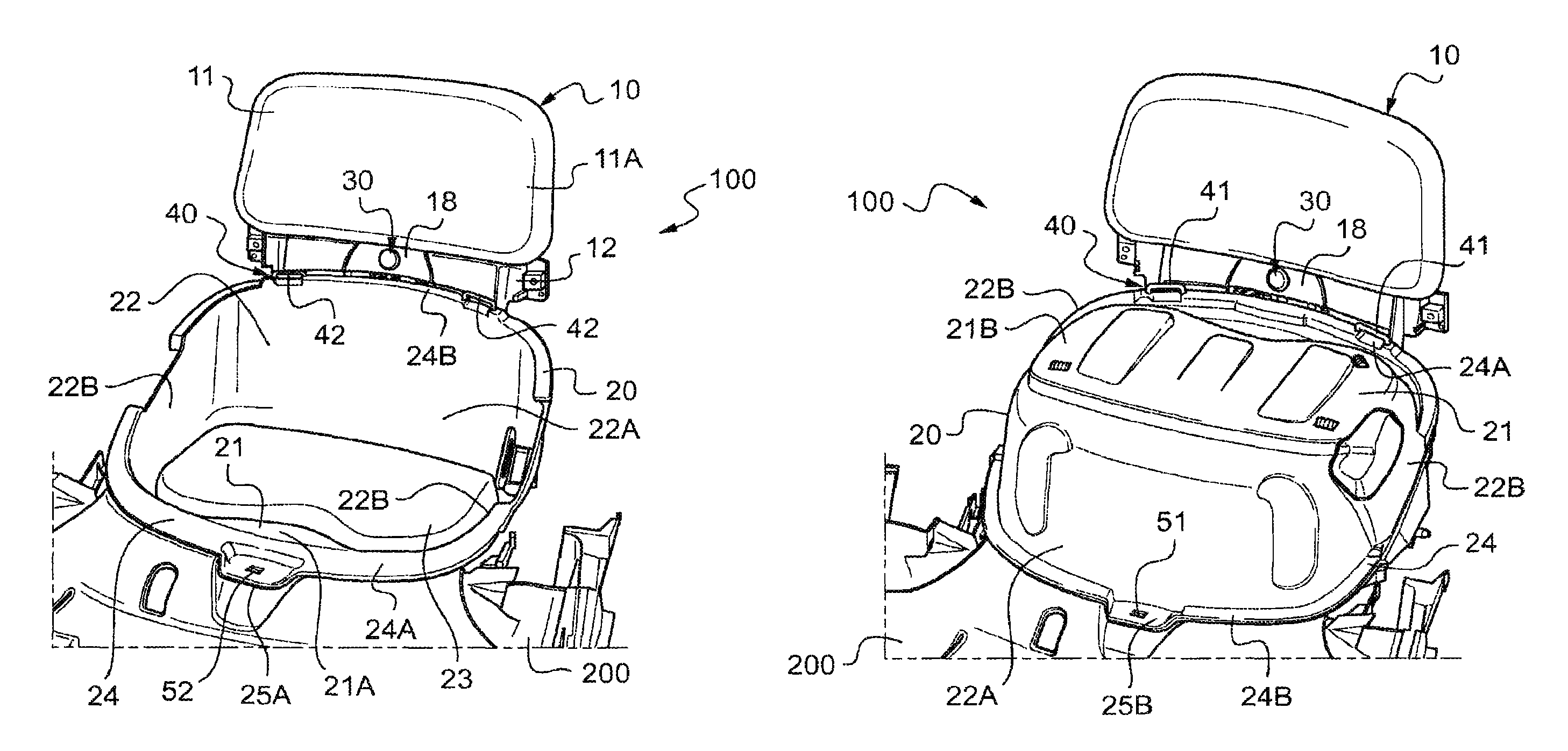 Motor vehicle seat having a reversible sitting part comprising locking means
