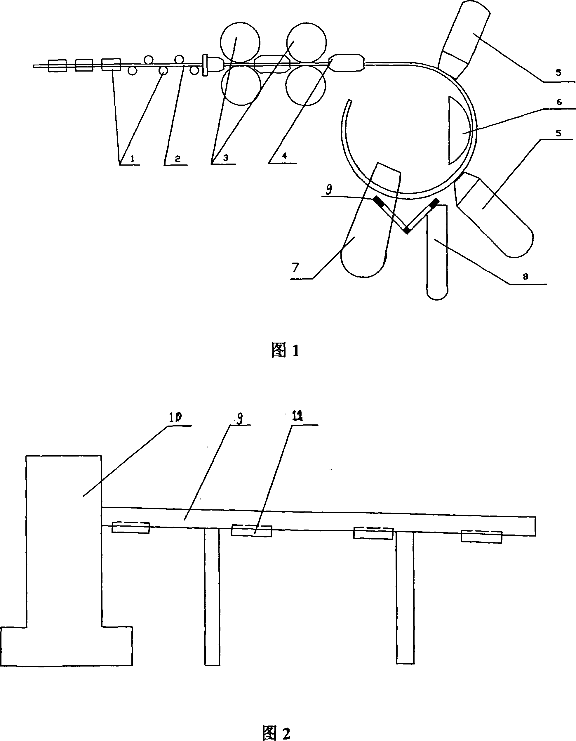 Automatically coiling method for overlength sheath spring