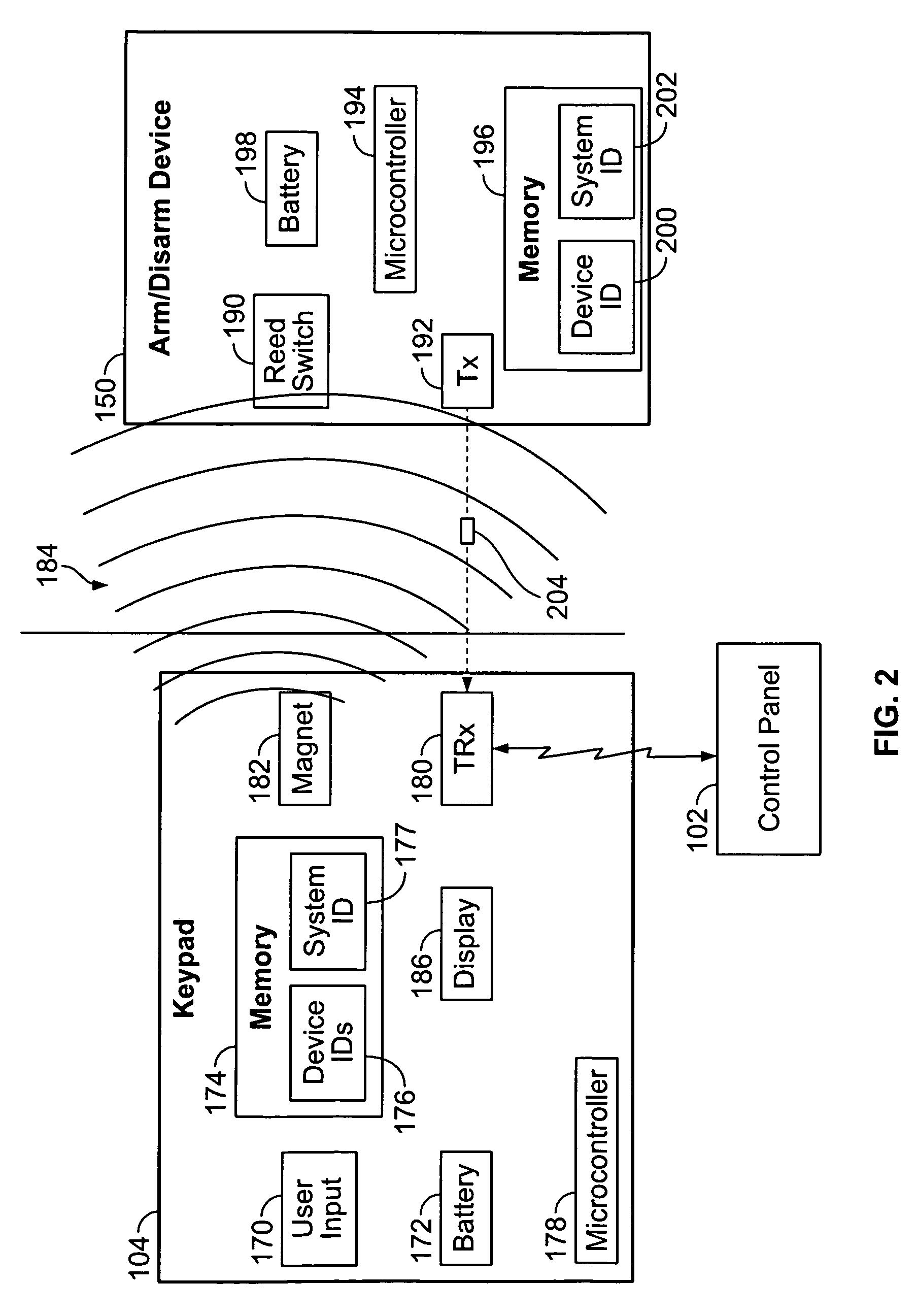 Method and apparatus for proximity activated RFID system