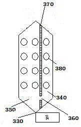 Self dust collection type coal pyrolysis and splitting gas production combined fuel gas power generation system