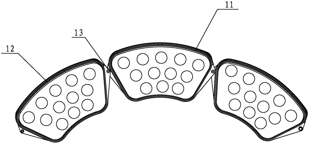 Projection lamp connecting structure