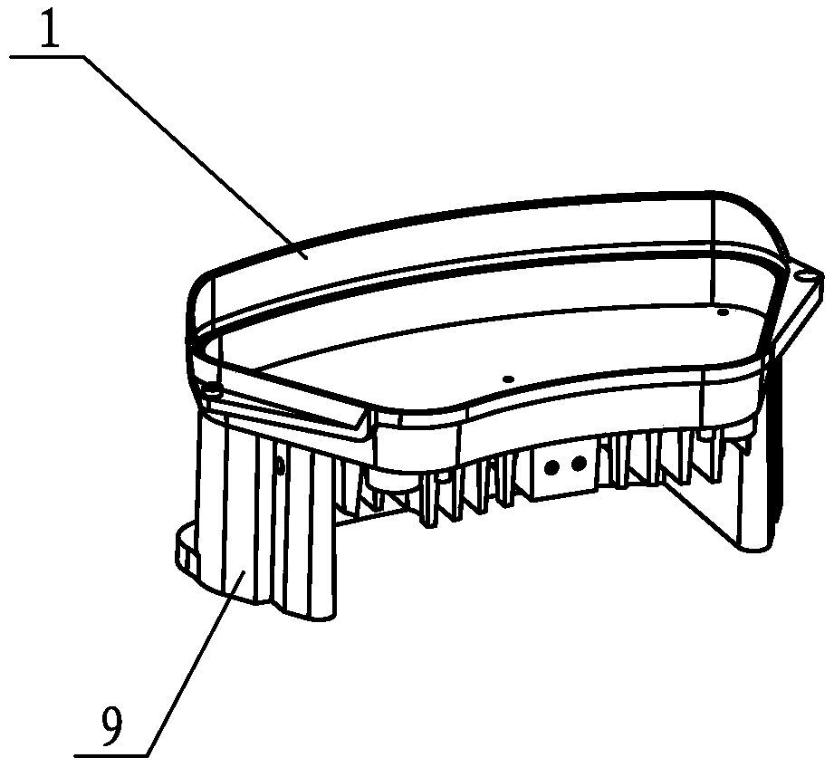 Projection lamp connecting structure