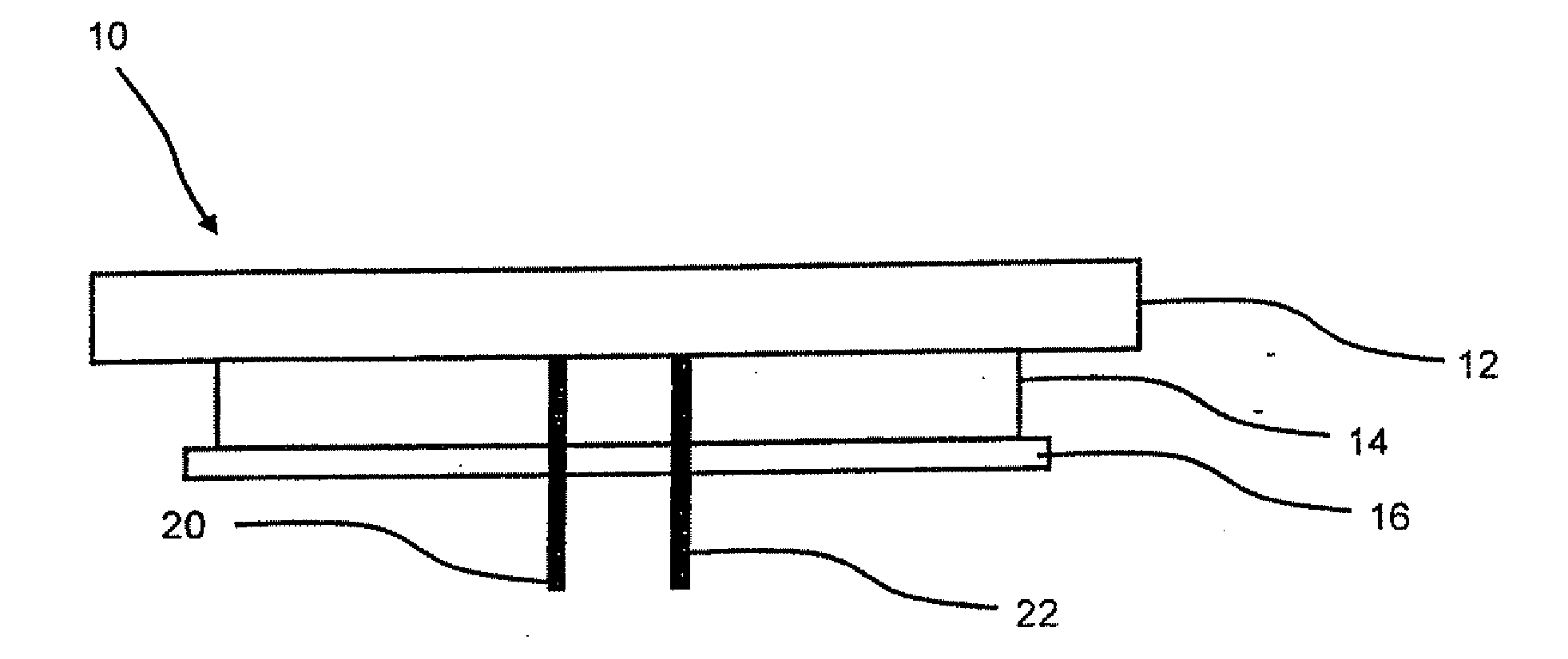 Temperature and wear and tear sensor for brake or clutch devices