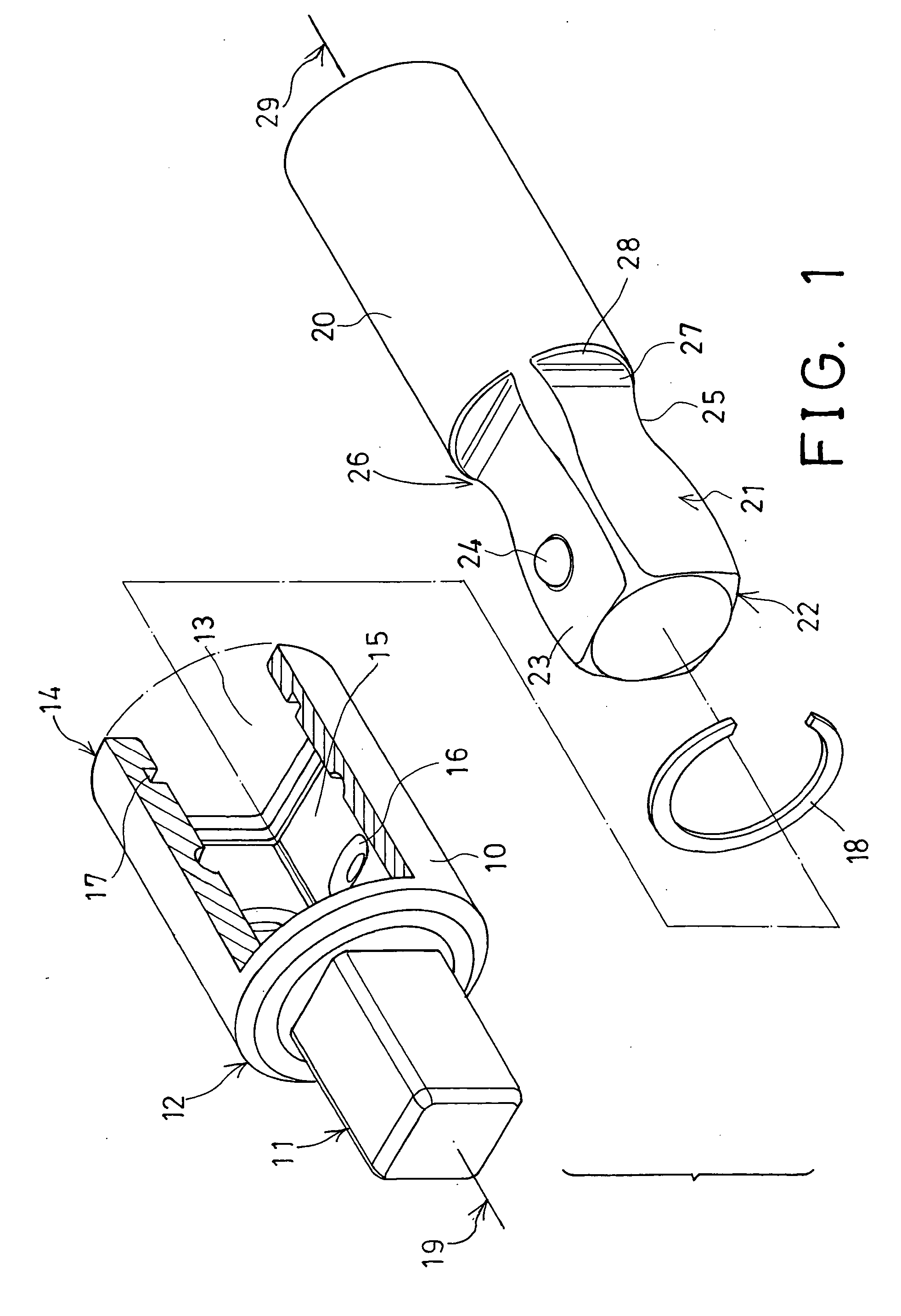 Pivotal driving tool assembly