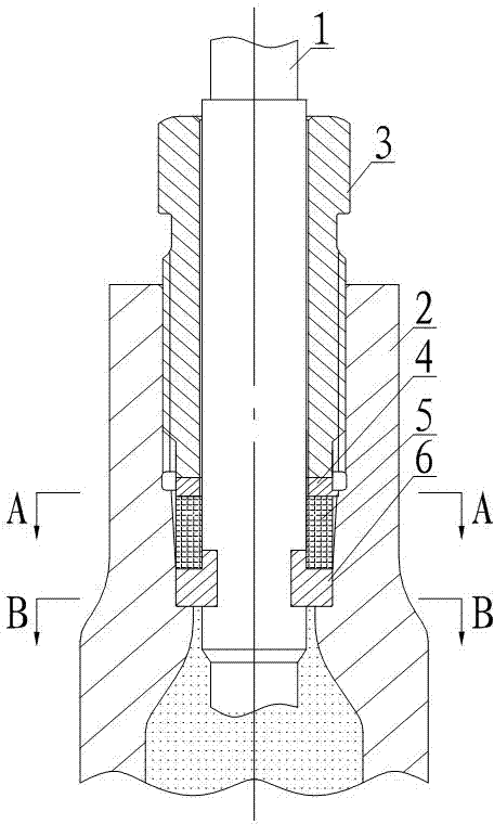 Self-tightening sealing structure for single detector