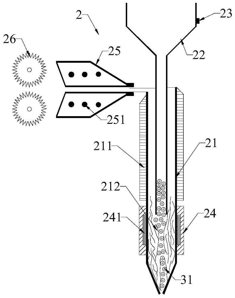 Heterogeneous bone tissue engineering scaffold, extrusion assembly and preparation method of heterogeneous bone tissue engineering scaffold