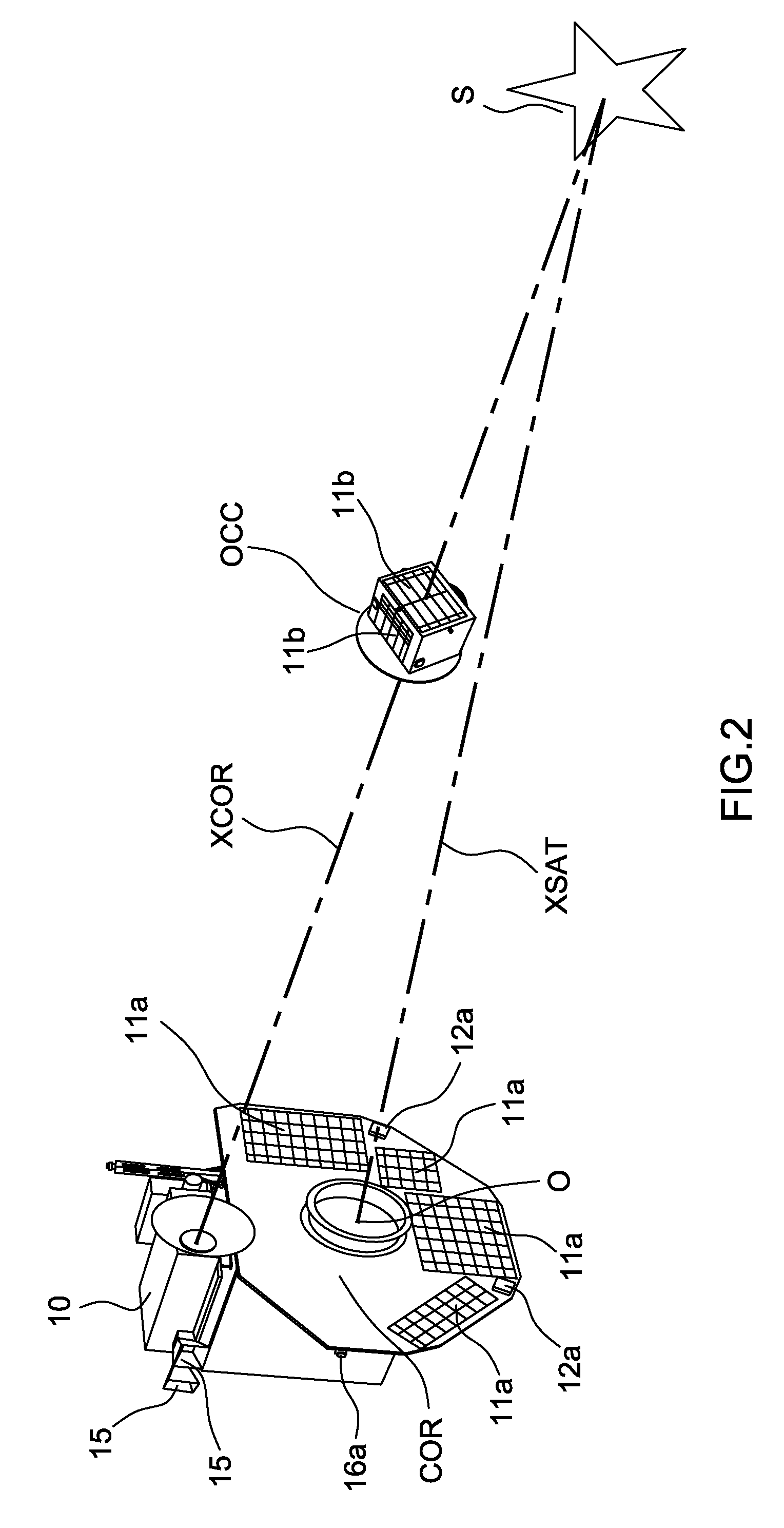 Formation flight device intended for a solar coronagraphy mission