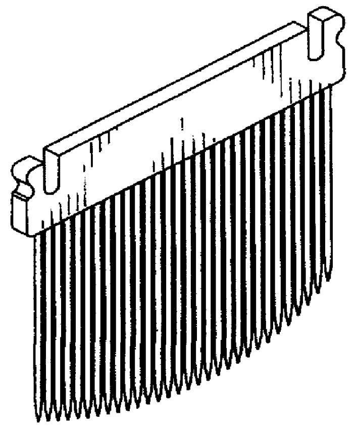 Lice comb assembly
