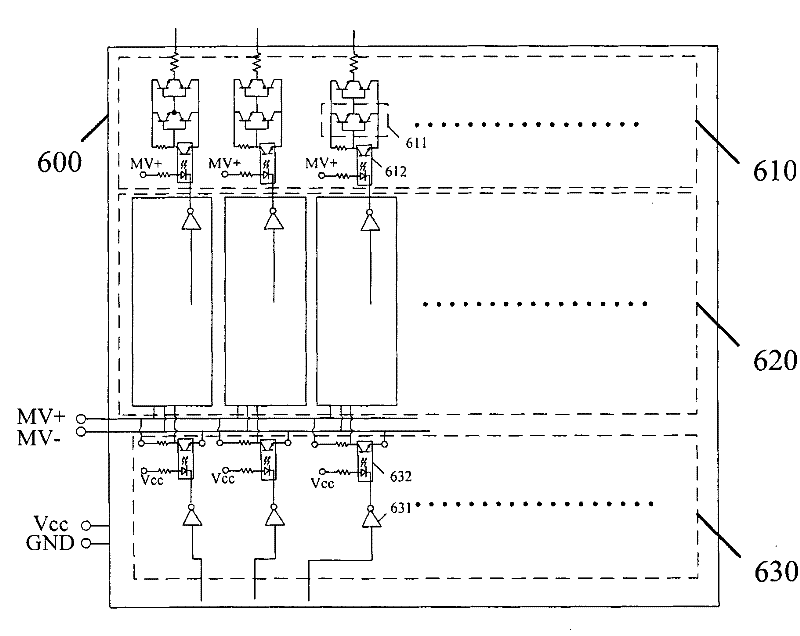 Isolation buffer two-level inversion circuit